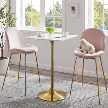 Lippa 28" Square Wood Bar Table by Modway - EEI-3263