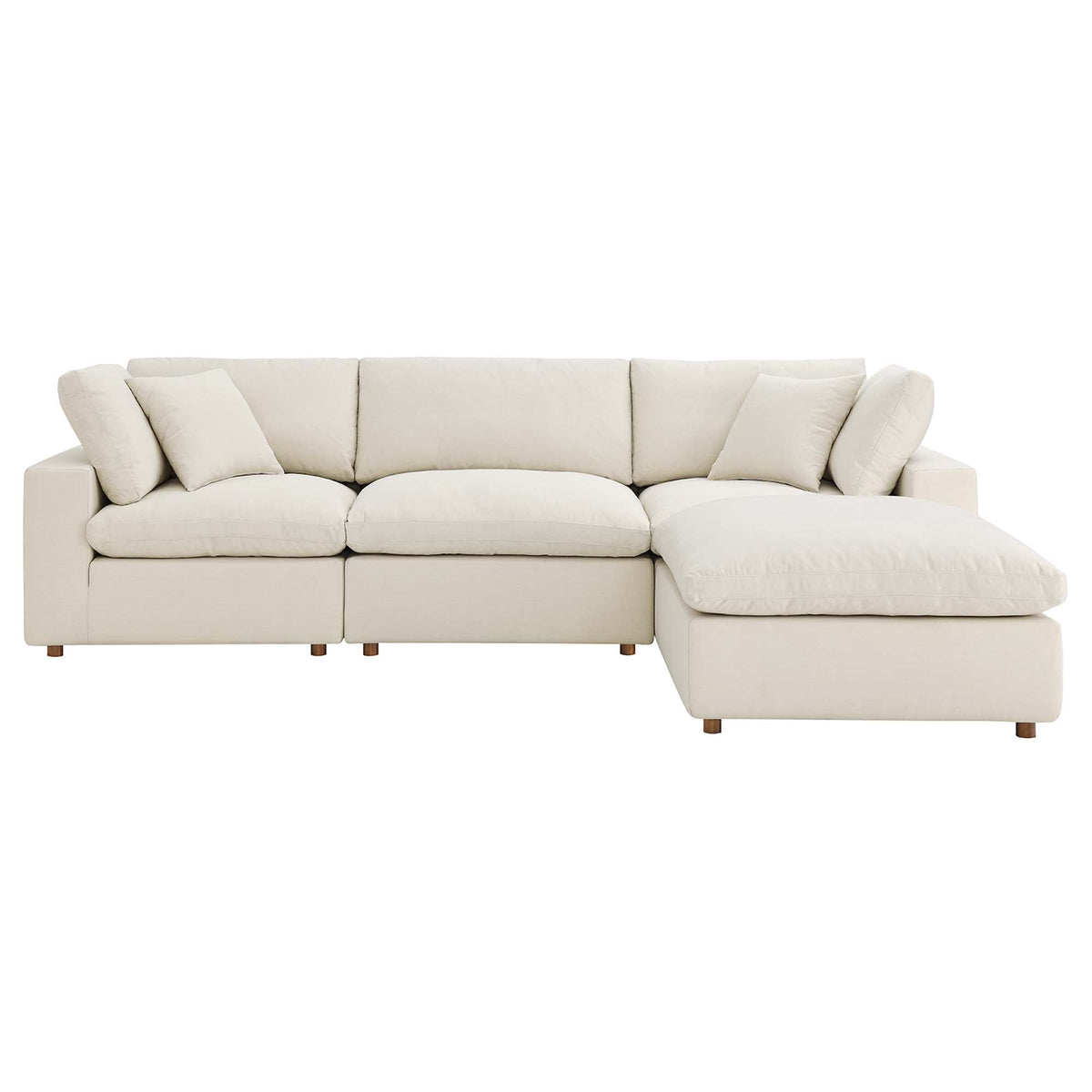 Commix 4 Piece Down Filled Overstuffed Sectional Sofa Set by Modway - EEI-3356