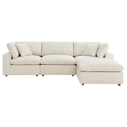 Commix 4 Piece Down Filled Overstuffed Sectional Sofa Set by Modway - EEI-3356