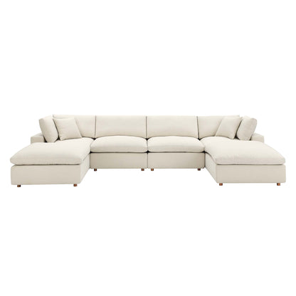 Commix 6-Piece Down Filled Overstuffed Sectional Sofa by Modway - EEI-3362