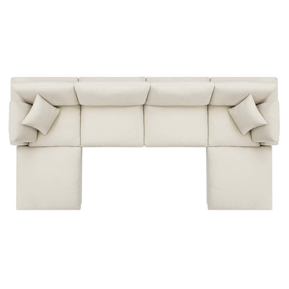 Commix 6-Piece Down Filled Overstuffed Sectional Sofa by Modway - EEI-3362
