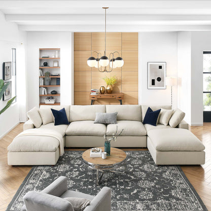 Commix 6-Piece Down Filled Overstuffed Sectional Sofa by Modway - EEI-3362