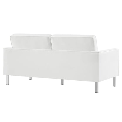 Loft Tufted Vegan Leather Loveseat by Modway
