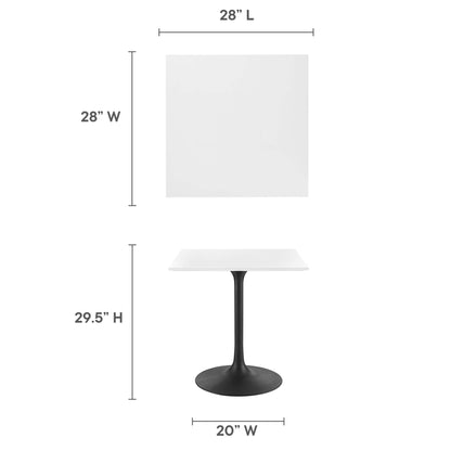 Lippa 28" Square Wood Dining Table by Modway - EEI-3513