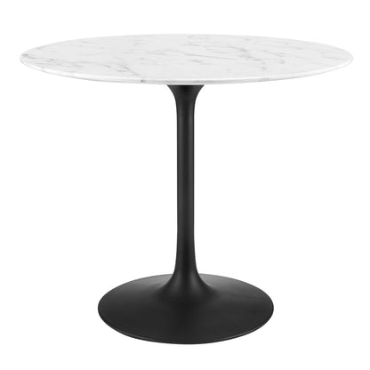 Lippa 36" Round Faux Marble Dining Table by Modway - EEI-3516