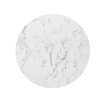Lippa 36" Round Faux Marble Dining Table by Modway - EEI-3516