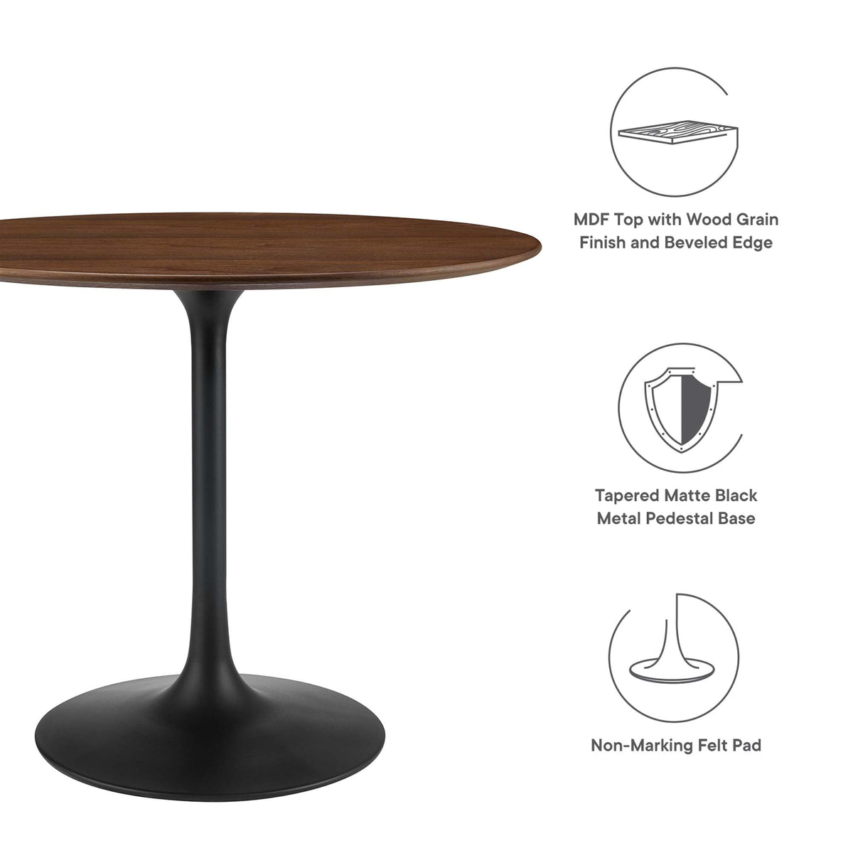 Lippa 36" Round Wood Dining Table by Modway - EEI-3519