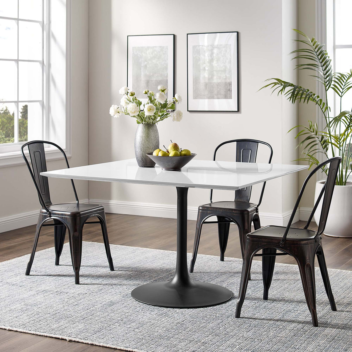 Lippa 48" Square Wood Dining Table by Modway - EEI-3525