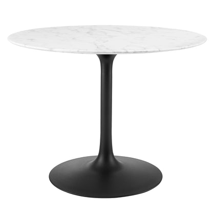 Lippa 40" Round Faux Marble Dining Table by Modway - EEI-3526