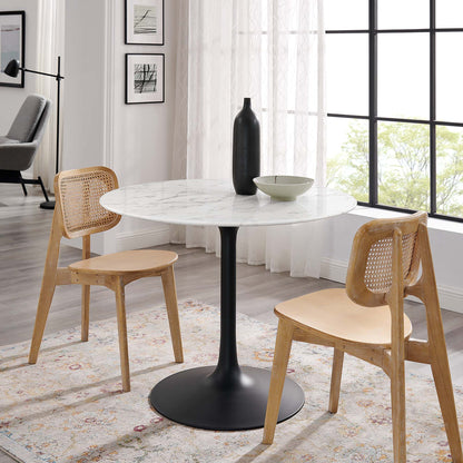 Lippa 40" Round Faux Marble Dining Table by Modway - EEI-3526