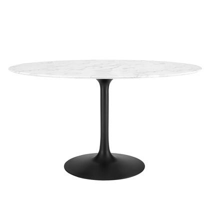 Lippa 54" Oval Faux Marble Dining Table by Modway - EEI-3530