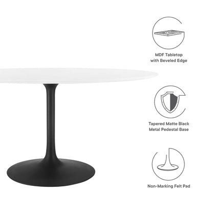 Lippa 60" Oval Wood Dining Table by Modway - EEI-3539