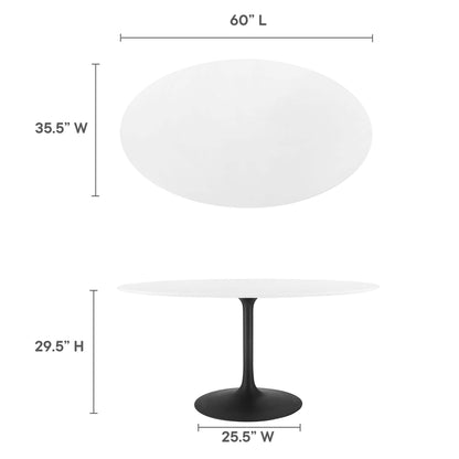 Lippa 60" Oval Wood Dining Table by Modway - EEI-3539