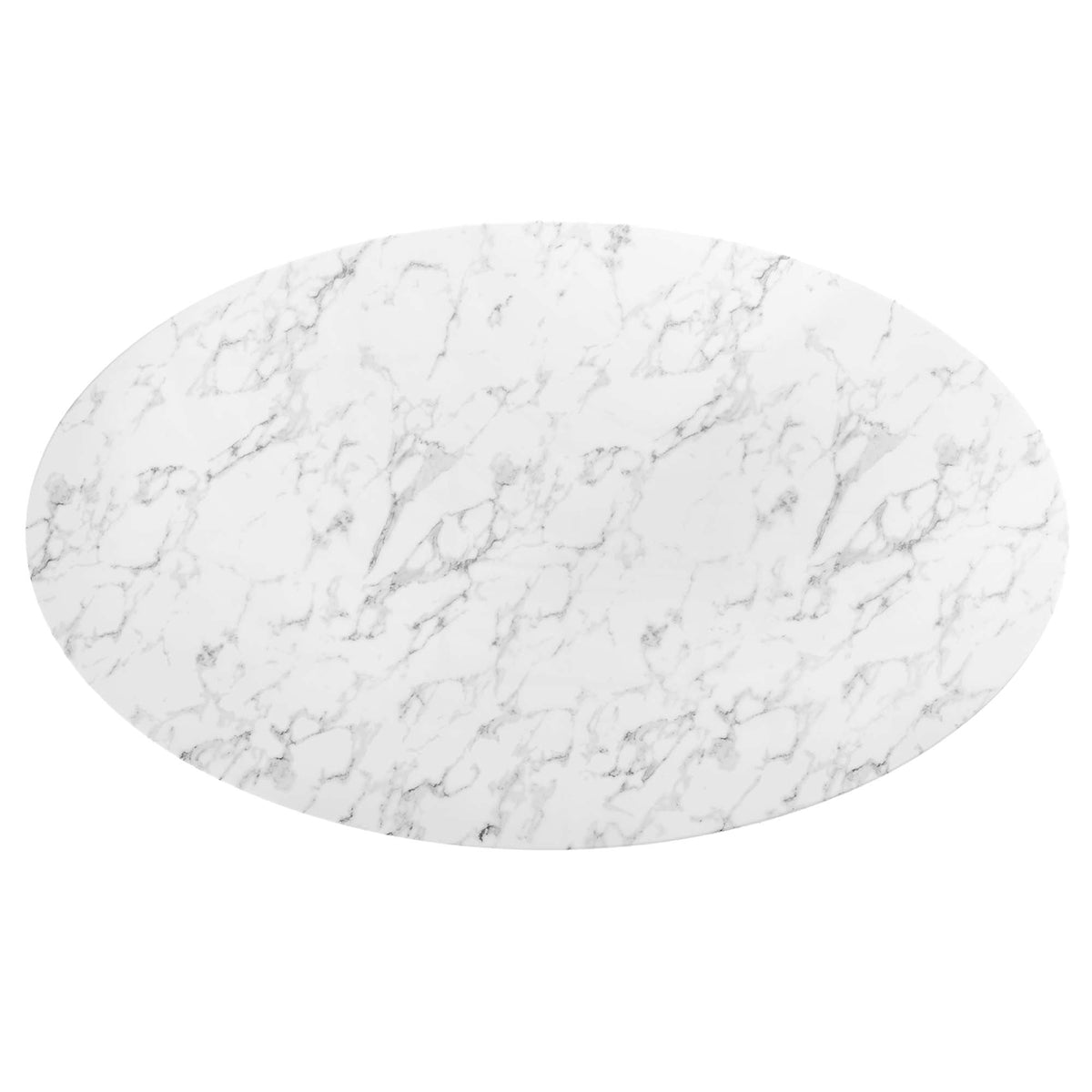 Lippa 78" Oval Faux Marble Dining Table by Modway - EEI-3542