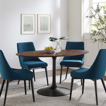 Lippa 60" Oval Walnut Wood Dining Table by Modway