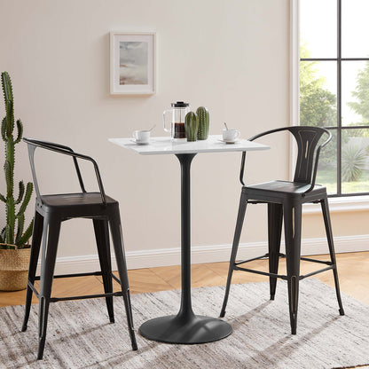 Lippa 28" Square Wood Bar Table by Modway - EEI-3546