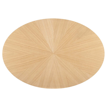 Crossroads 63" Oval Wood Dining Table by Modway