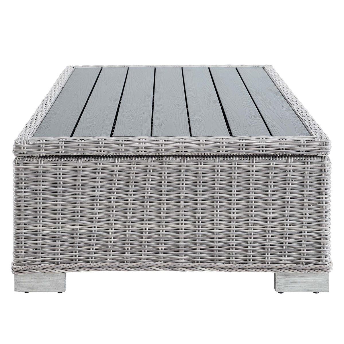 Conway 45" Outdoor Patio Wicker Rattan Coffee Table by Modway