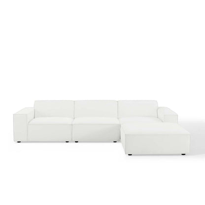 Restore 4-Piece Sectional Sofa by Modway - Charcoal / White (EEI-4113)