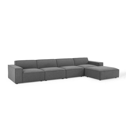 Restore 5-Piece Sectional Sofa by Modway - Charcoal / White (EEI-4115)