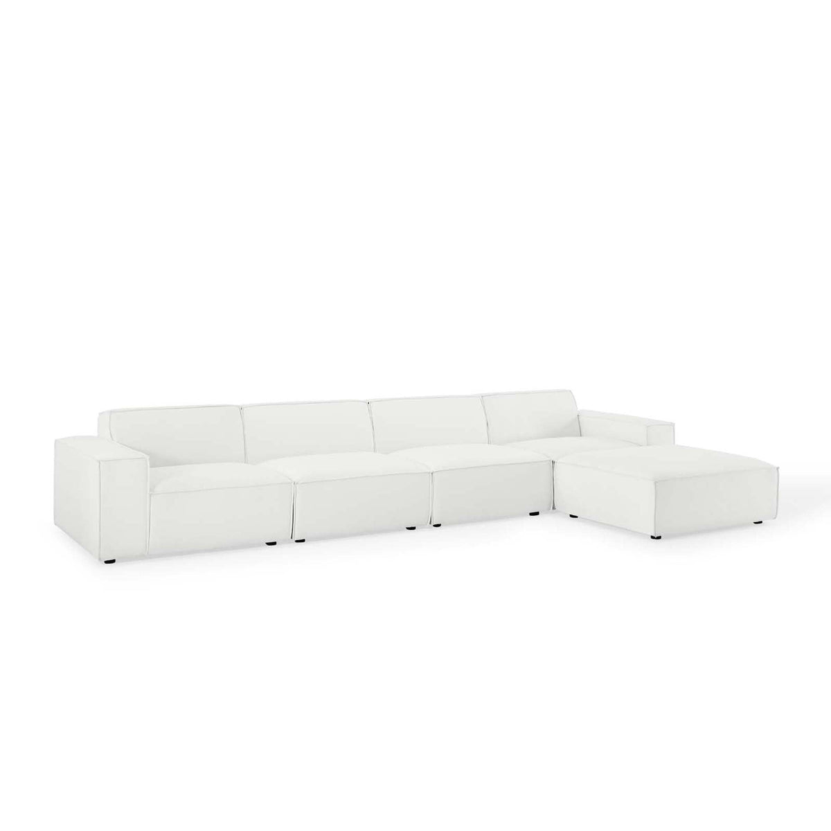 Restore 5-Piece Sectional Sofa by Modway - Charcoal / White (EEI-4115)