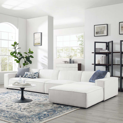 Restore 5-Piece Sectional Sofa by Modway - Charcoal / White (EEI-4115)