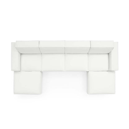 Restore 6-Piece Sectional Sofa by Modway - Charcoal / White (EEI-4116)