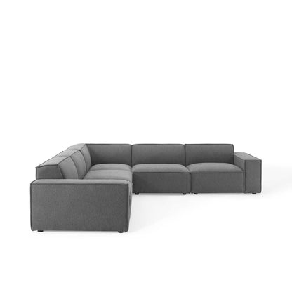 Restore 5-Piece Sectional Sofa by Modway - Charcoal / White (EEI-4117)
