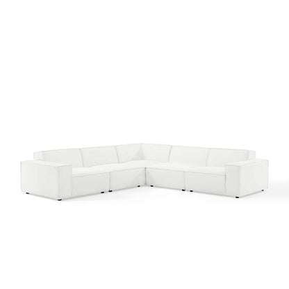 Restore 5-Piece Sectional Sofa by Modway - Charcoal / White (EEI-4117)