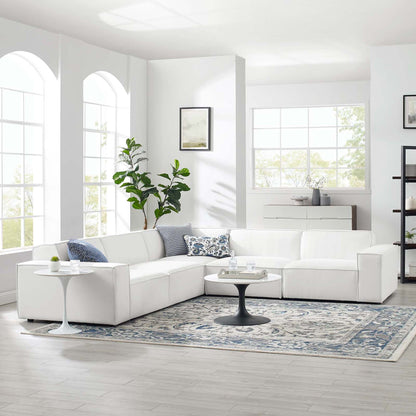 Restore 5-Piece Sectional Sofa by Modway - Charcoal / White (EEI-4117)
