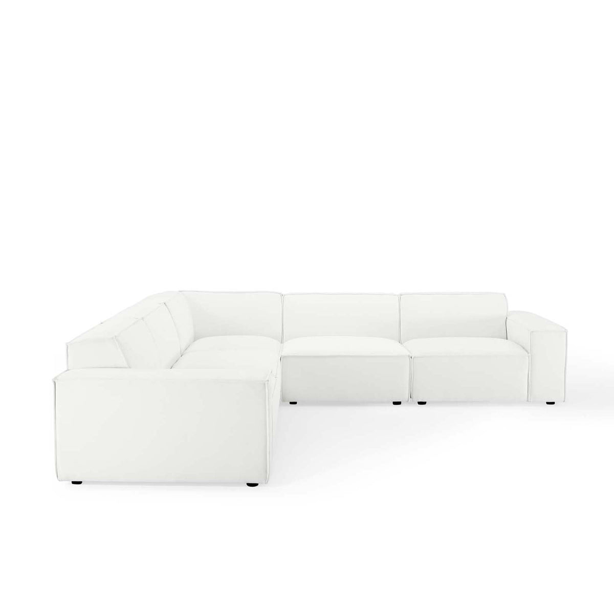 Restore 5-Piece Sectional Sofa by Modway - Charcoal / White (EEI-4117)