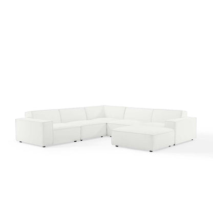Restore 6-Piece Sectional Sofa by Modway - Charcoal / White (EEI-4118)