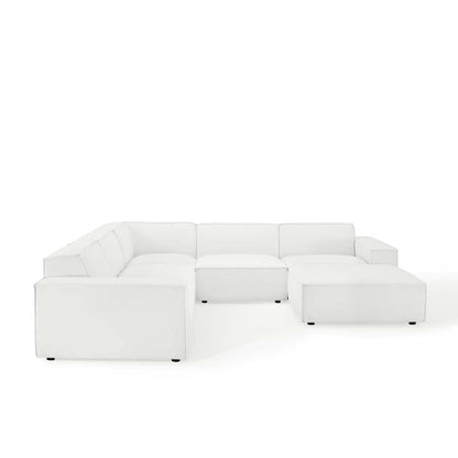 Restore 6-Piece Sectional Sofa by Modway - Charcoal / White (EEI-4118)