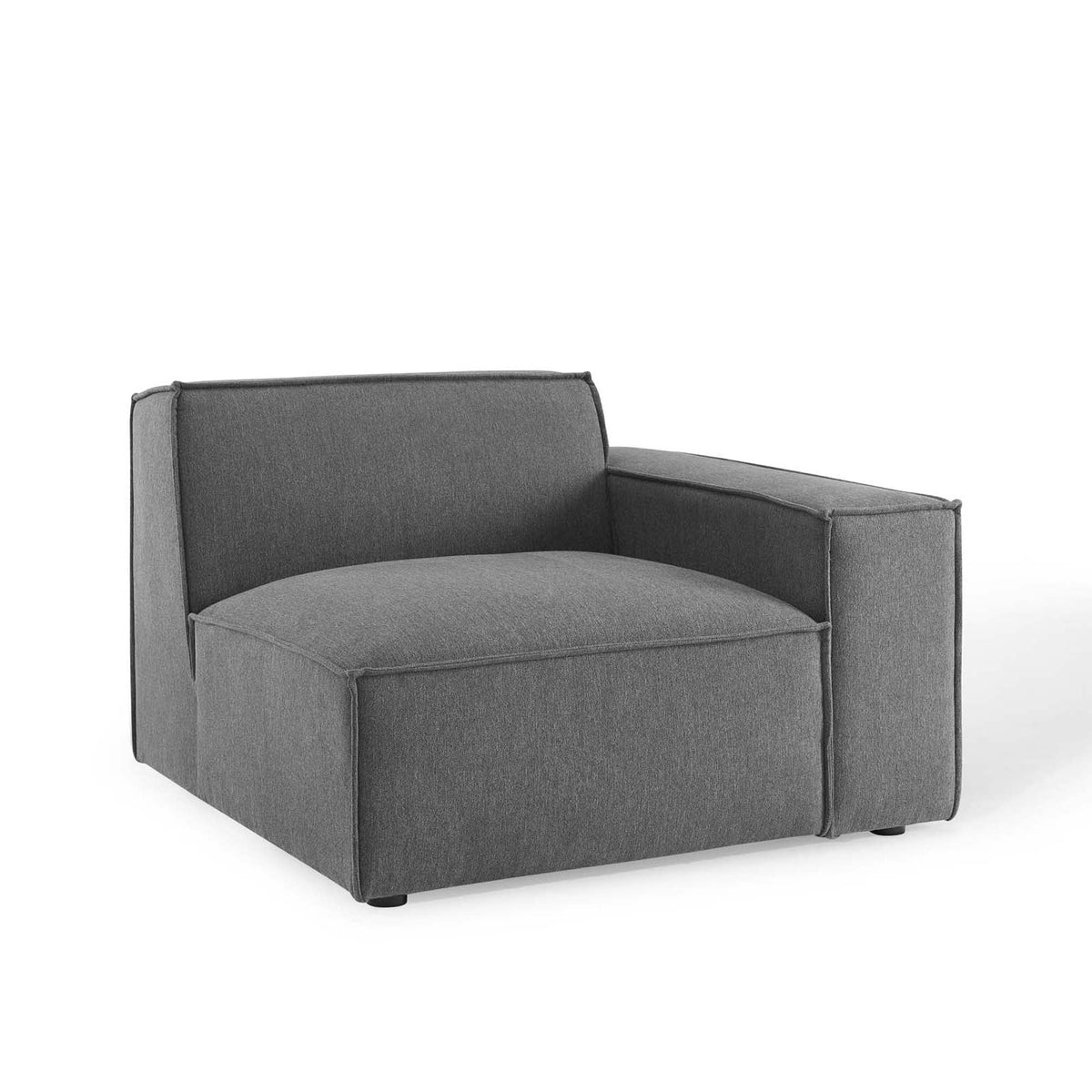 Restore 6-Piece Sectional Sofa by Modway - Charcoal / White (EEI-4119)