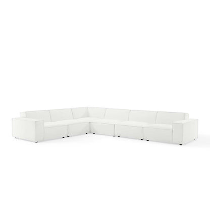 Restore 6-Piece Sectional Sofa by Modway - Charcoal / White (EEI-4119)