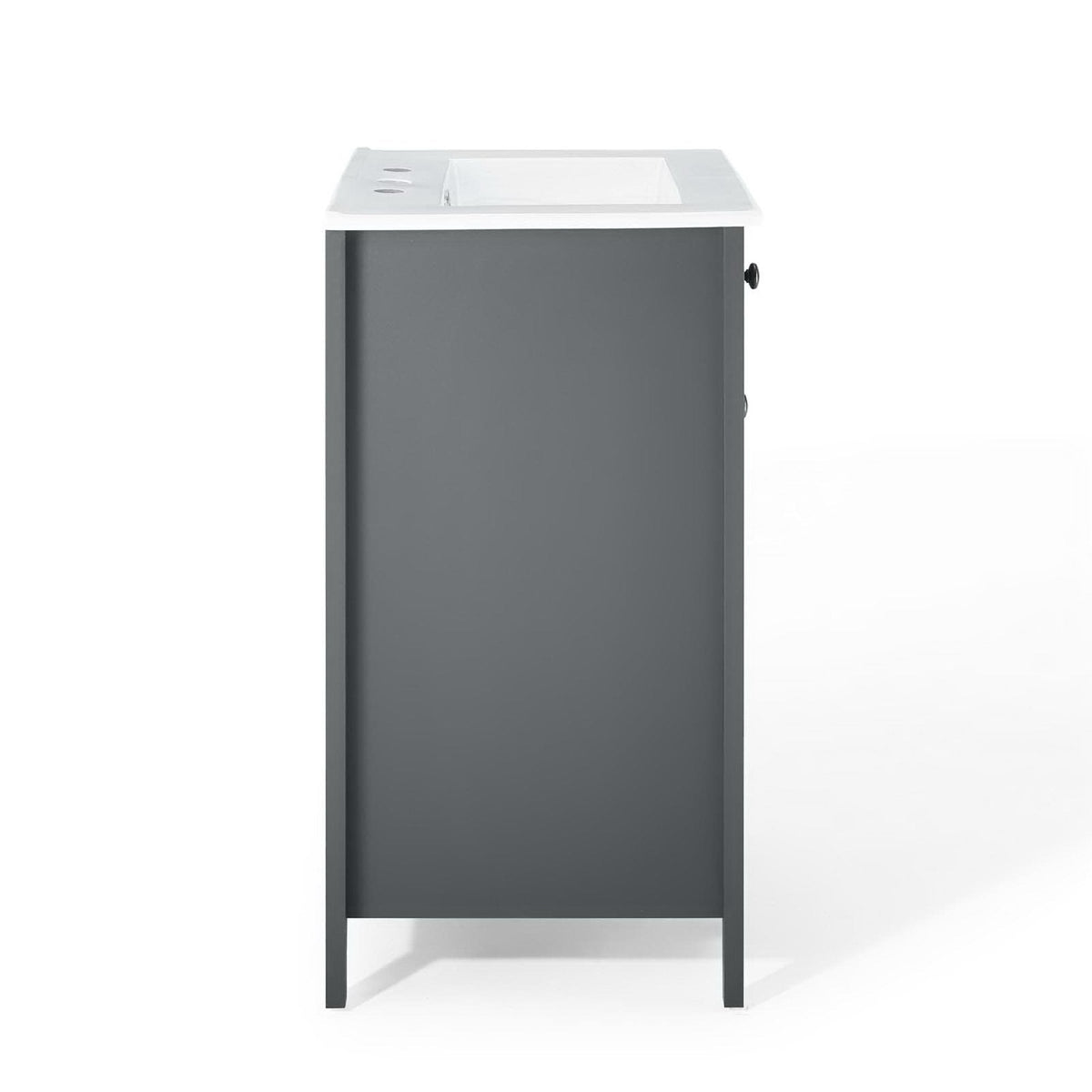 Nantucket 24" Bathroom Vanity by Modway - Gray White / White White