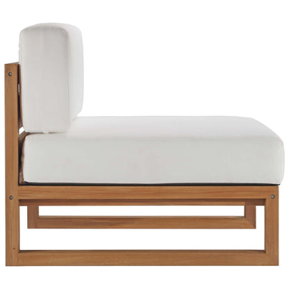 Upland 3-Piece Outdoor Patio Teak Wood Sectional Sofa Set by Modway - EEI-4254