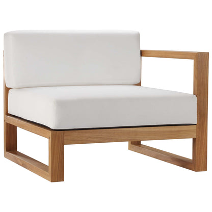 Upland 3-Piece Outdoor Patio Teak Wood Sectional Sofa Set by Modway - EEI-4254