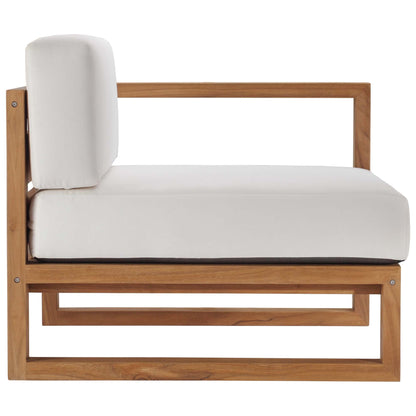 Upland 3-Piece Outdoor Patio Teak Wood Sectional Sofa Set by Modway - EEI-4254