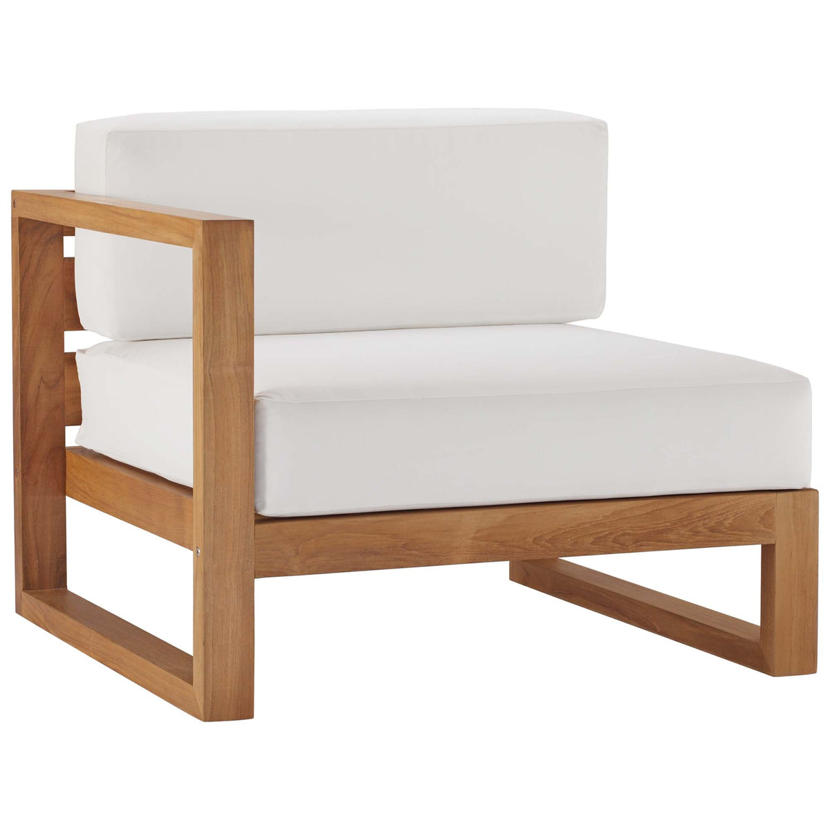 Upland 3-Piece Outdoor Patio Teak Wood Sectional Sofa Set by Modway - EEI-4254