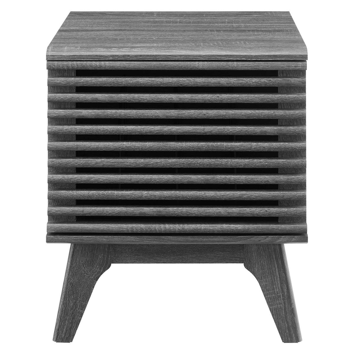 Render Vinyl Record Display Stand by Modway - Charcoal / Oak / Walnut (EEI-4262)