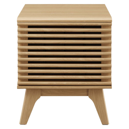 Render Vinyl Record Display Stand by Modway - Charcoal / Oak / Walnut (EEI-4262)