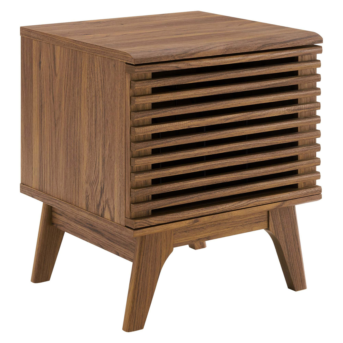 Render Vinyl Record Display Stand by Modway - Charcoal / Oak / Walnut (EEI-4262)