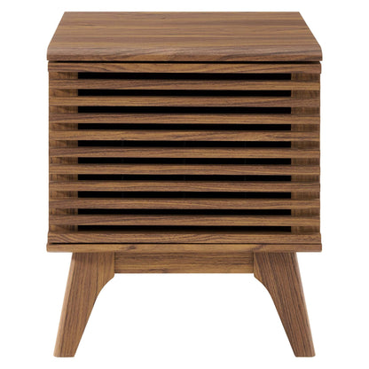 Render Vinyl Record Display Stand by Modway - Charcoal / Oak / Walnut (EEI-4262)