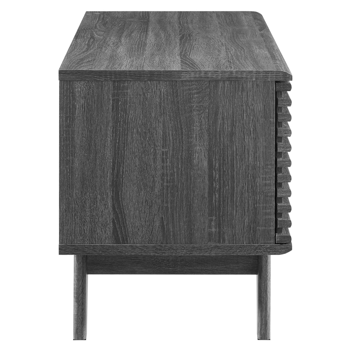 Render Vinyl Record Display Stand by Modway - Charcoal / Oak / Walnut (EEI-4263)