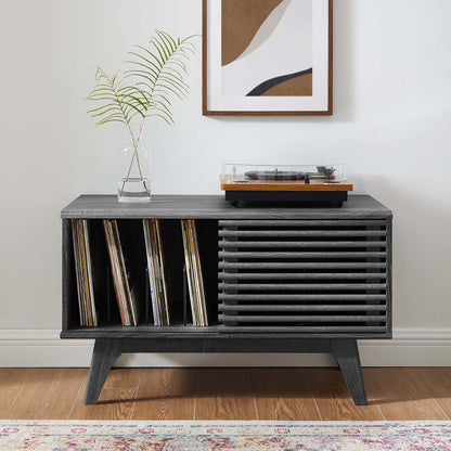 Render Vinyl Record Display Stand by Modway - Charcoal / Oak / Walnut (EEI-4263)