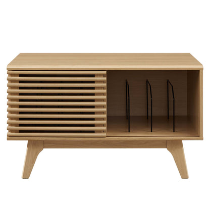 Render Vinyl Record Display Stand by Modway - Charcoal / Oak / Walnut (EEI-4263)