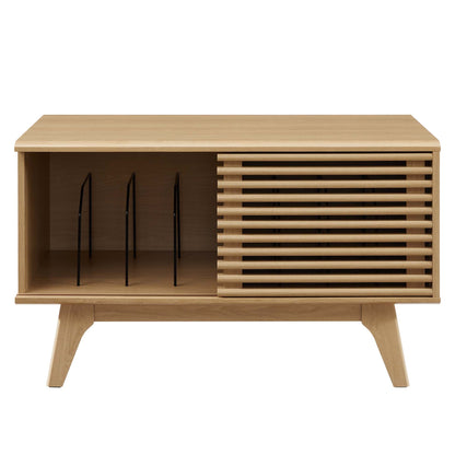 Render Vinyl Record Display Stand by Modway - Charcoal / Oak / Walnut (EEI-4263)