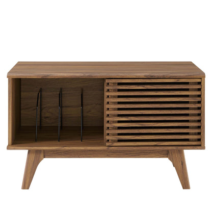 Render Vinyl Record Display Stand by Modway - Charcoal / Oak / Walnut (EEI-4263)