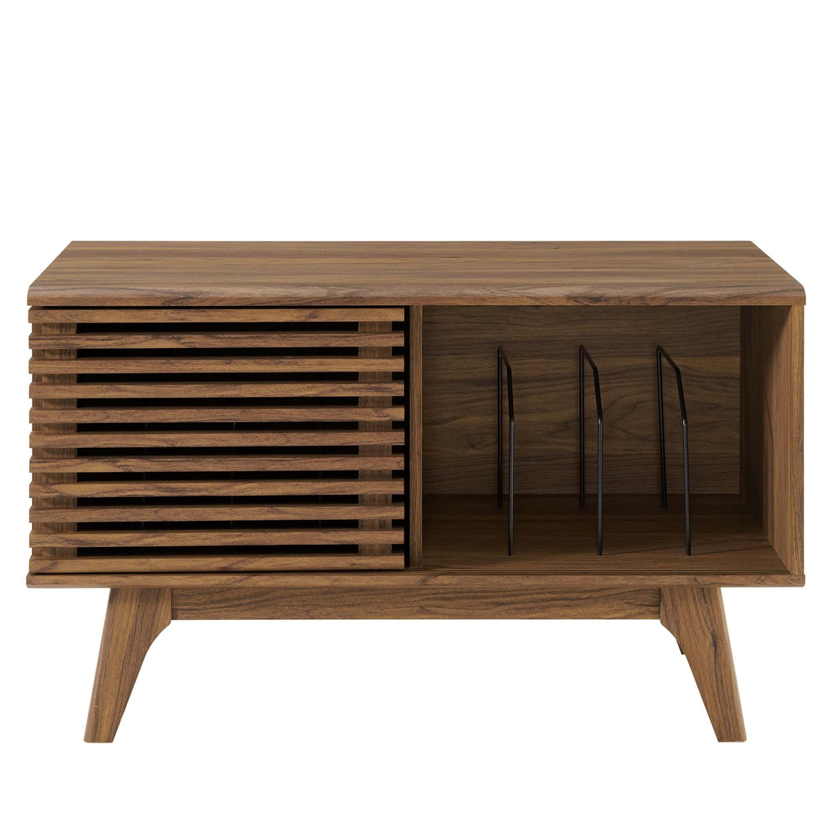 Render Vinyl Record Display Stand by Modway - Charcoal / Oak / Walnut (EEI-4263)